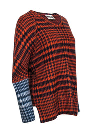 Current Boutique-Hache - Orange Houndstooth Sweater Sz 6