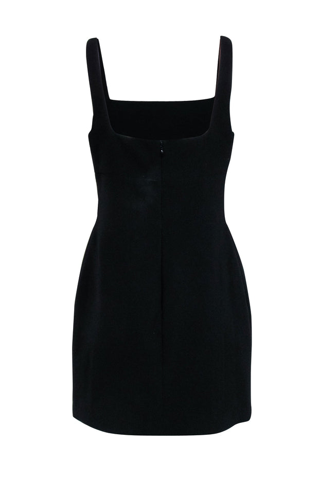 Current Boutique-Halston - Black Sleeveless Mini Dress w/ Bust Cutout Sz 12