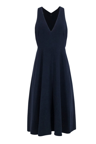 Current Boutique-Halston Heritage - Navy Sleeveless V-Neckline Dress Sz 12