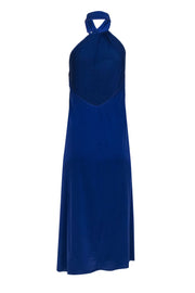 Current Boutique-Halston - Indigo Halter Open Back Dress Sz 6