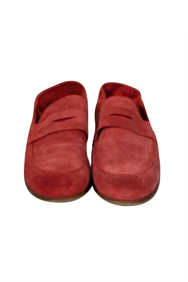 Current Boutique-Harrys of London - Red Suede Loafers Sz 7