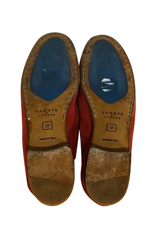 Current Boutique-Harrys of London - Red Suede Loafers Sz 7