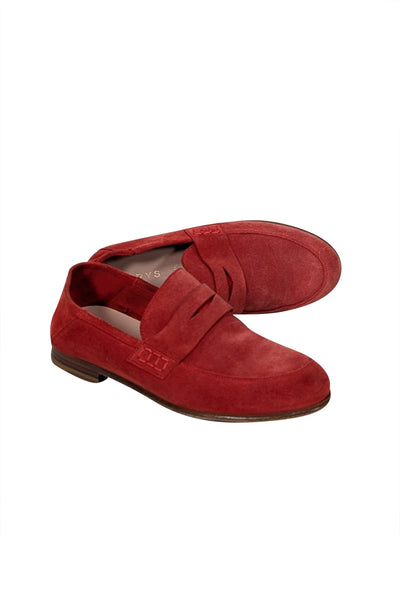 Current Boutique-Harrys of London - Red Suede Loafers Sz 7