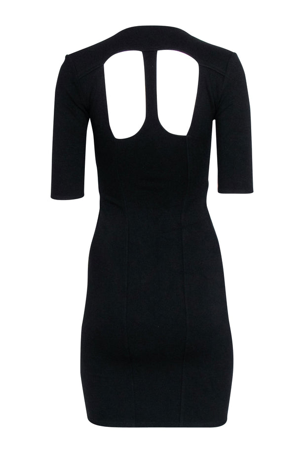 Current Boutique-Helmut Lang - Black Cut Out Back Dress Sz S