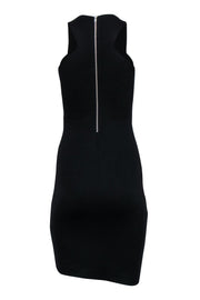 Current Boutique-Helmut Lang - Black High Neck Racer Back Fitted Dress Sz S