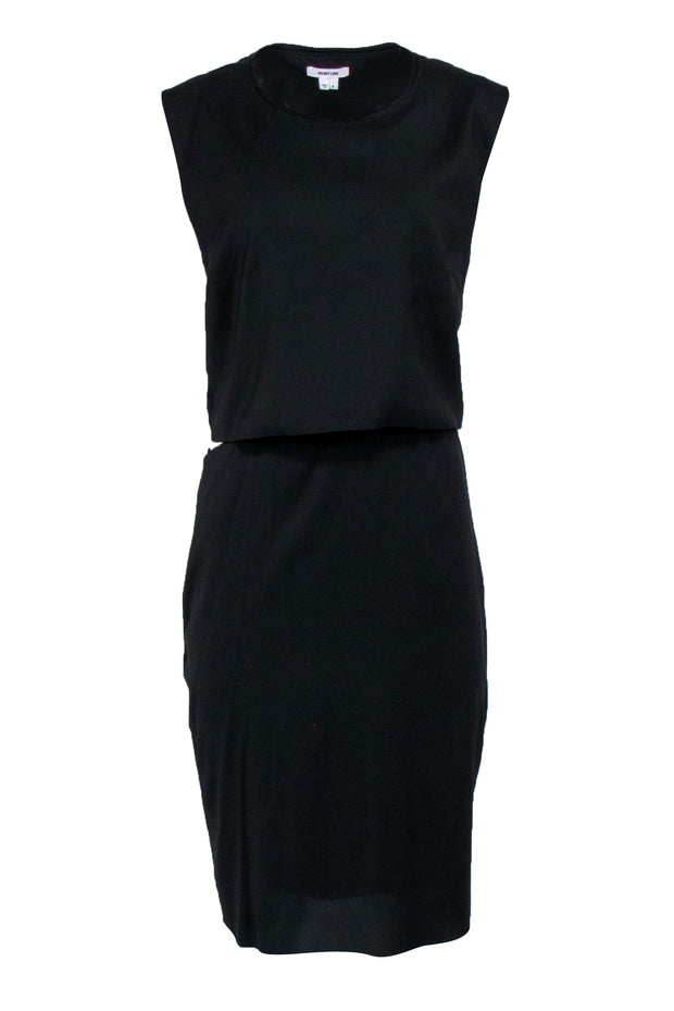 Current Boutique-Helmut Lang - Black Sleeveless Side Cutout Dress Sz 4