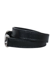 Current Boutique-Hermes - Black " Baby Pavane" Wrap Bracelet