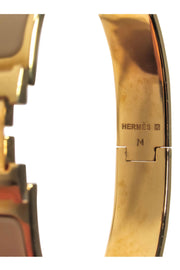 Current Boutique-Hermes - Ivory & Gold Clic H Bracelet