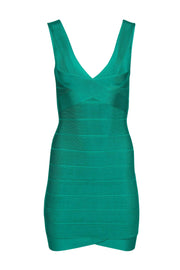 Current Boutique-Herve Leger - Green Bandage Bodycon Mini Dress Sz S