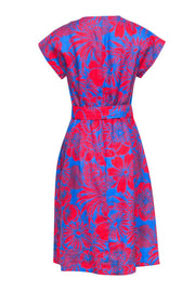 Current Boutique-Hobbs - Red & Blue Print Sleeveless Dress Sz 6