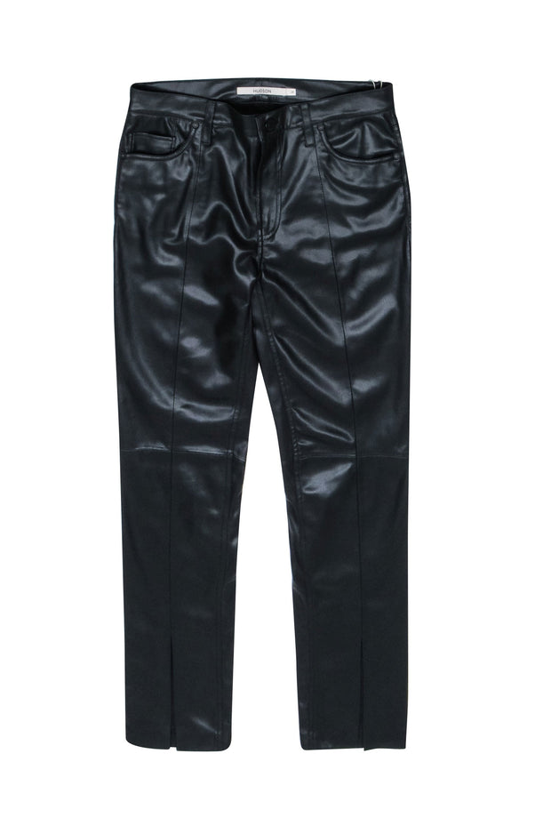 Current Boutique-Hudson - Black Faux Leather Pants Sz 6