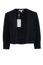 Current Boutique-Hugo Boss - Black Open Front Crop Blazer Sz 4