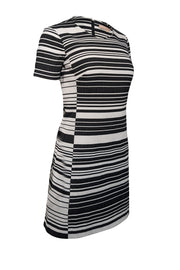 Current Boutique-Hutch - Black & White Stripe Textured Dress Sz XS