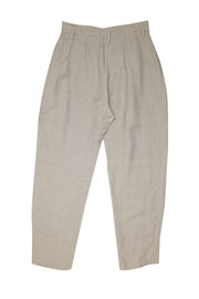 Current Boutique-IRO - Beige Linen Blend Zipper Front Pants Sz 6