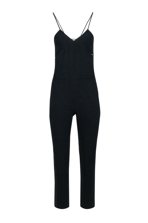 Current Boutique-IRO - Black Sleeveless Tapered Jumpsuit w/ Bust Cutouts Sz 4