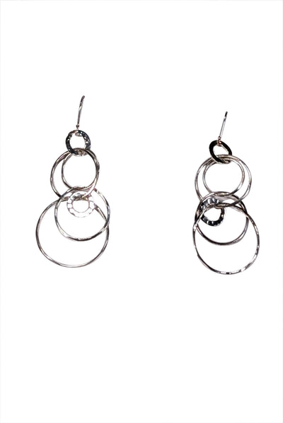 Current Boutique-Ippolita - 925 Sterling Silver Hammered Jet Set Earrings