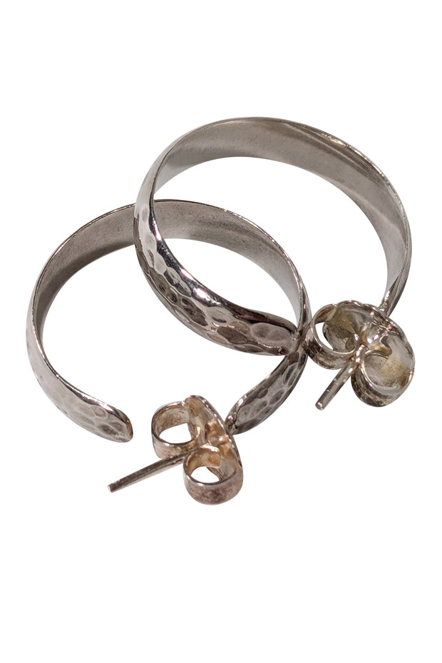 Current Boutique-Ippolita - Sterling Silver Hammered Hoop Earrings