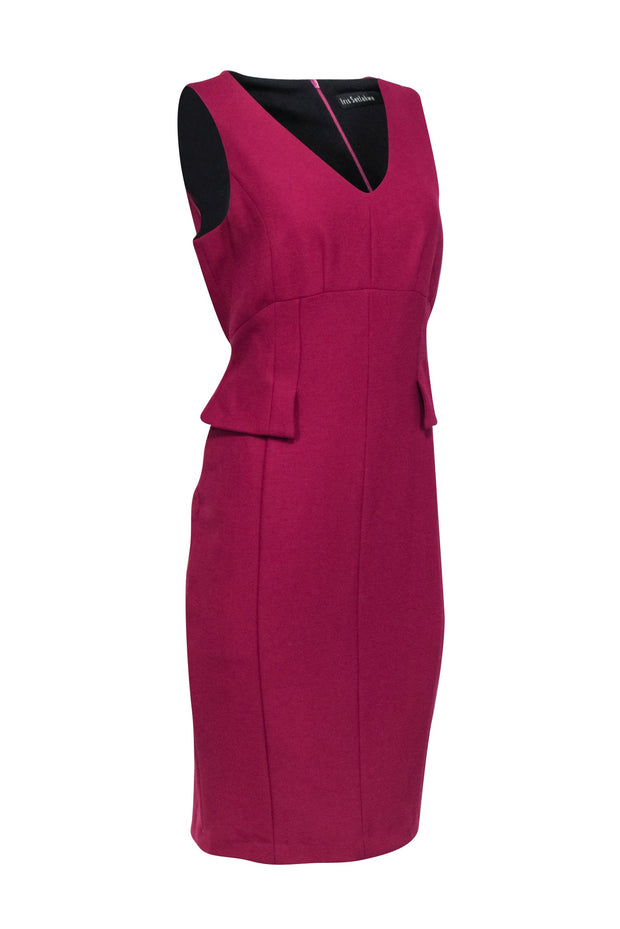 Current Boutique-Iris Setlakwe - Magenta Sleeveless Dress w/ Peplum Sz 10