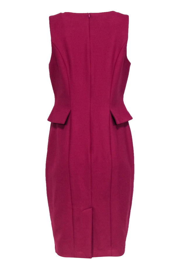 Current Boutique-Iris Setlakwe - Magenta Sleeveless Dress w/ Peplum Sz 10