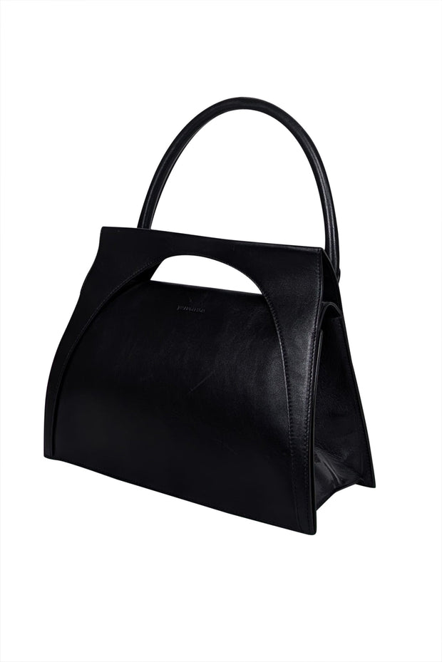 Current Boutique-JW Anderson - Black Leather Large Moon Bag