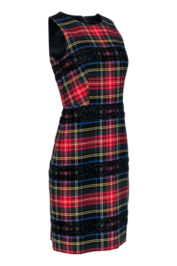 Current Boutique-J.Crew - Red, Blue, Green, & Black Plaid Dress Sz 6