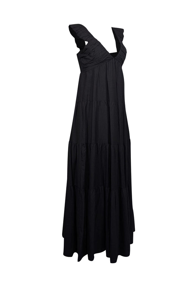 Current Boutique-Jason Wu - Black Tiered Maxi Dress Sz S