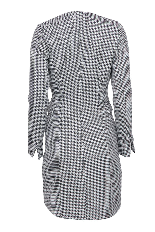 Current Boutique-Jason Wu - Whit & Black Hounds-Tooth Wrap Dress Sz XS