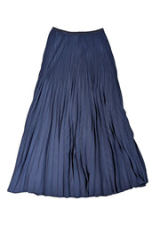 Current Boutique-Jenni Kayne - Navy Pleated Midi Skirt Sz S