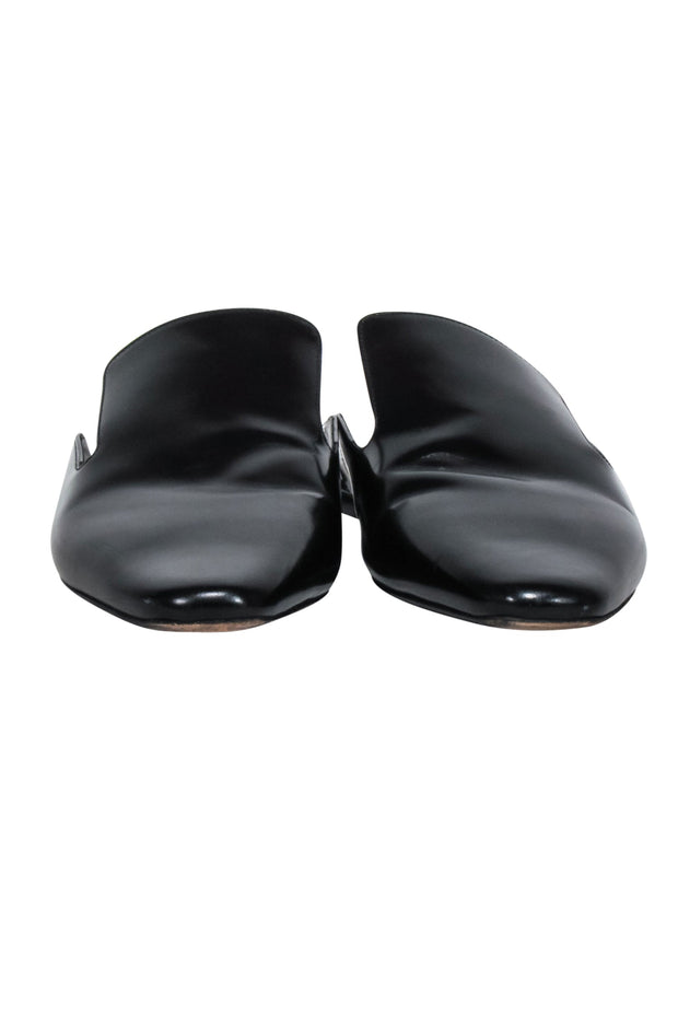 Current Boutique-Jil Sander - Black Leather Mule Flats Sz 10.5