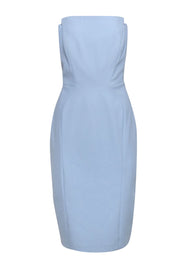 Current Boutique-Jill Stuart - Powder Blue Strapless Sheath Dress Sz 12