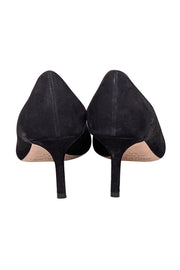 Current Boutique-Jimmy Choo - Black Suede Pointed Toe Pumps Sz 7