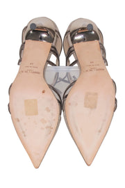 Current Boutique-Jimmy Choo - Nude Metallic Pointed Toe Pumps Sz 8