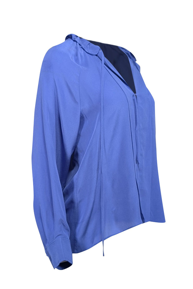 Current Boutique-Joie - Periwinkle Blue Silk Blouse Sz XS