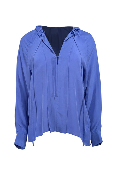 Current Boutique-Joie - Periwinkle Blue Silk Blouse Sz XS