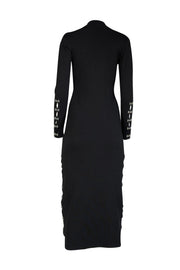 Current Boutique-Jonathan Simkhai - Black Wool Blend Dress w/ Hardware Trim Sz S