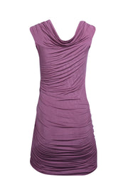 Current Boutique-Jonathan Simkhai - Mauve Ruched Off-the-Shoulder Dress Sz S