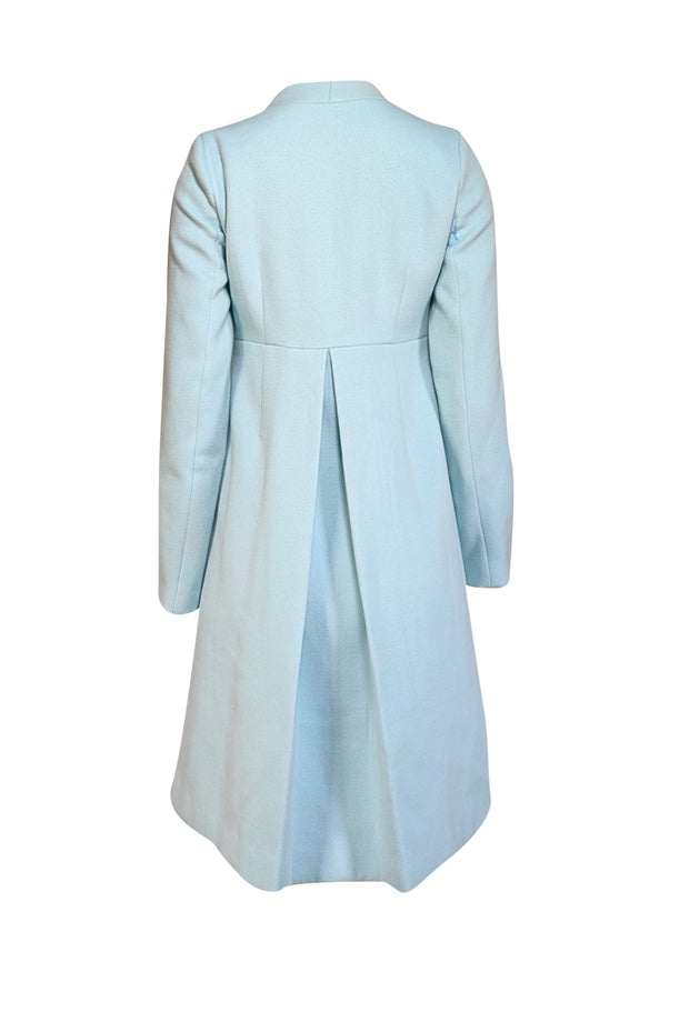 Current Boutique-Julie Brown - Light Blue Coat w/ Rhinestone Applique Buttons Sz S