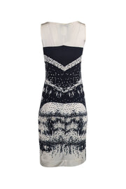 Current Boutique-Just Cavalli - Black & Ivory Print Sleeveless Dress Sz 8