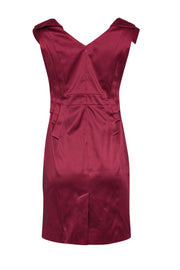 Current Boutique-Karen Millen - Pink Sleeveless w/ Shoulder Flaps Cocktail Dress Sz 10