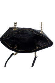 Current Boutique-Karl Lagerfeld - Black Leather Quilted Shoulder Bag