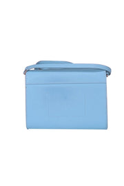 Current Boutique-Kate Spade - Aqua Blue Bow Front Saffiano Leather Crossbody Bag