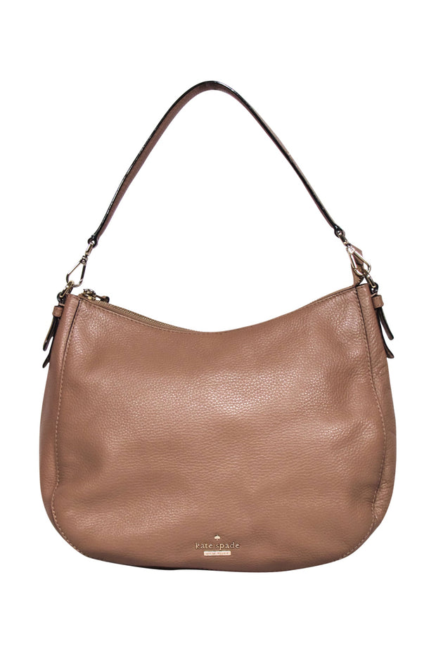 Current Boutique-Kate Spade - Beige Pebbled Leather Shoulder Bag