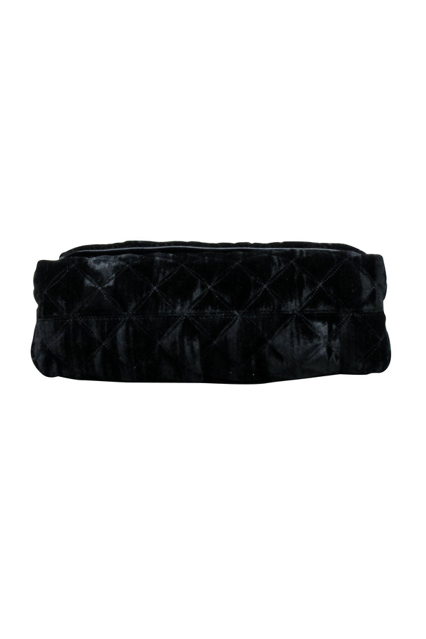 Current Boutique-Kate Spade - Black Velvet Quilted Crossbody Bag