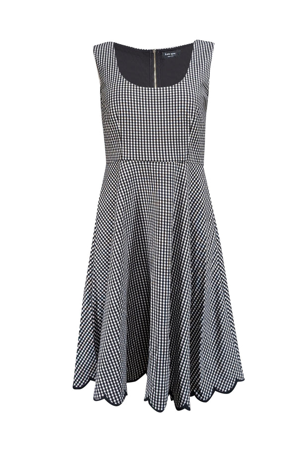 Current Boutique-Kate Spade - Black & White Checkered Sleeveless Dress Sz M