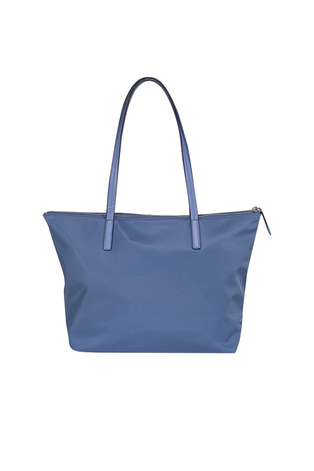 Current Boutique-Kate Spade - Blue "Hayden" Tote Bag w/ Leather Trim