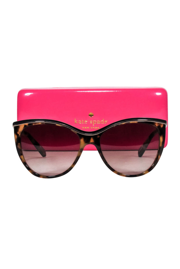 Current Boutique-Kate Spade - Brown Tortoise Cat Eye Sunglasses