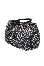 Current Boutique-Kate Spade - Cream & Black Leopard Print Nylon "Stevie" Baby Tote Bag