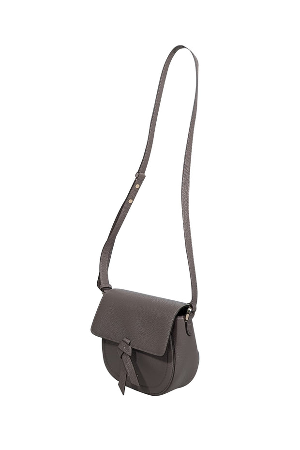 Current Boutique-Kate Spade - Grey Pebbled Leather Crossbody Bag