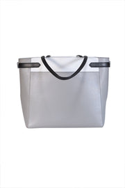 Current Boutique-Kate Spade - Grey, White, & Black Color-Block Tote Bag