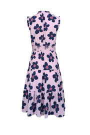 Current Boutique-Kate Spade - Lavender & Navy Floral Sleeveless Dress Sz XS